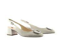 Slingpumps HÖGL "Högl Pumps Glattleder", Damen, Gr. 38, creme, Glattleder, Schuhe Slingpumps (85728163-38) creme