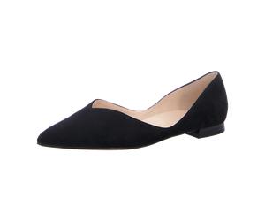Högl Ballerina Basic schwarz Samt 0012 für Damen, schwarz, Größe 37 EU / 4 UK