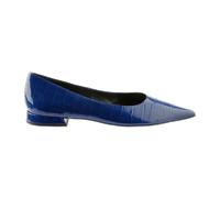 Högl Ballerina Schuhe blau Kroko 1807 für Damen, blau, Größe 40 EU / 6,5 UK