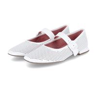 HÖGL Damen Spangenballerinas Weiß Lackleder, Farbauswahl:weiß, 9999-englisch-eu-mapping:40,5