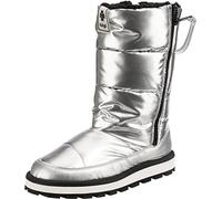 Högl Damen APRÉS SKI Kniehohe Stiefel, Silver, 41.5 EU Weit