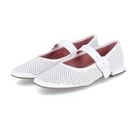 HÖGL Damen Spangenballerinas Weiß Lackleder, Farbauswahl:weiß, 9999-englisch-eu-mapping:37