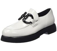 Högl Damen FRED Penny Loafer, Creme schwarz, 41.5 EU