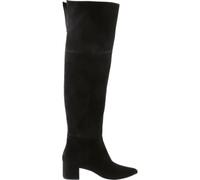 Overkneestiefel HÖGL "Högl Stiefel Veloursleder", Damen, Gr. 38, schwarz, Veloursleder, Schuhe (37706100-38) schwarz