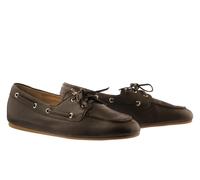 Bootsschuh HÖGL "Högl Halbschuhe Leder", Damen, Gr. 38,5, dunkelbraun, Leder, Schuhe Bootsschuh (39110258-38,5) dunkelbraun