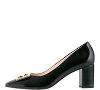 Högl Damen Rosette Pumps, Schwarz, 41.5 EU X-Weit