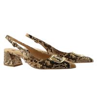 Högl - Damen Sling JENNIFER camelReptilprägung camel Prägung - Gr. - UK 6½