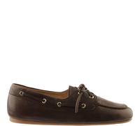 Bootsschuh HÖGL "Högl Halbschuhe Leder", Damen, Gr. 39, dunkelbraun, Leder, Schuhe Bootsschuh (39110258-39) dunkelbraun