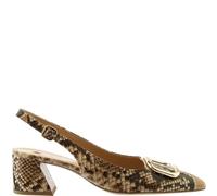 Högl - Damen Sling JENNIFER camelReptilprägung camel Prägung - Gr. - UK 6½