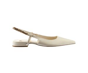 Högl Jessica Sling Pumps weiß glänzend Schmuck-Kette 1916 für Damen, weiß, Größe 38 EU / 5 UK