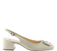 Slingpumps HÖGL "Högl Pumps Glattleder", Damen, Gr. 39, creme, Glattleder, Schuhe Slingpumps (85728163-39) creme