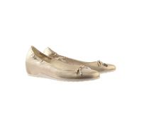 Högl Leder-Ballerinas in Gold - Größe 41,5 | Damen Ballerinas