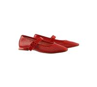 HÖGL Damen Spangenballerinas/Ballerinas Rot Lackleder, Farbauswahl:rot, 9999-englisch-eu-mapping:38
