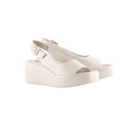 Högl Leder-Keilsandaletten in Creme - Größe 37,5 | Damen Sandalen
