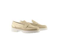 Högl Leder-Mokassins "Bailey" in Gold - Größe 39 | Damen Schuhe Halbschuhe