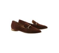 Högl Leder-Mokassins "Elodie" in Braun - Größe 37,5 | Damen Schuhe Halbschuhe