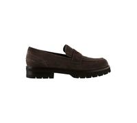 Högl Leder-Mokassins in Anthrazit - Größe 39 | Damen Schuhe Halbschuhe