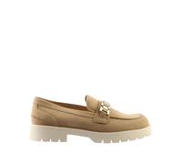 Högl Leder-Mokassins in Beige - Größe 37,5 | Damen Schuhe Halbschuhe