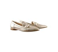 Högl Leder-Mokassins in Gold - Größe 38 | Damen Schuhe Halbschuhe