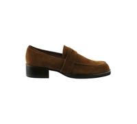 Högl Leder-Mokassins in Khaki - Größe 37 | Damen Schuhe Halbschuhe