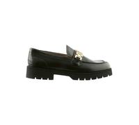 Högl Leder-Mokassins in Schwarz - Größe 38,5 | Damen Schuhe Halbschuhe