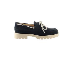 Högl Leder-Mokassins "Timberly" in Dunkelblau - Größe 40 | Damen Schnuerschuhe
