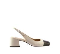 Högl Leder-Slingpumps in Creme - Größe 38,5 | Pumps