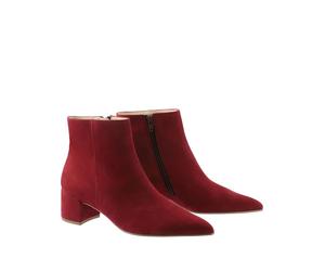 Högl Leder-Stiefeletten "Beatrice" in Rot - Größe 38,5 | Stiefeletten