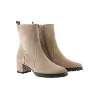 Bikerboots HÖGL "Högl Stiefelette Veloursleder", Damen, Gr. 38,5, grau (taupe), Veloursleder, casual, Schuhe (73621217-38,5) taupe