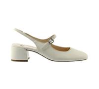 Högl Lilian Slingpumps weiß creme Mary Jane 4120 für Damen, beige, Größe 38 ½ EU / 5,5 UK