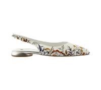 Högl Mona Sling Pumps weiß Blumen 0109 für Damen, weiß, Größe 42 EU / 8 UK