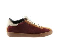 HÖGL Damen Low Sneaker Dunkelrot Beige Rauleder, Farbauswahl:rot-Kombi, 9999-englisch-eu-mapping:41,5