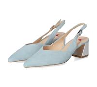Högl Slingpumps Blau - Gr. 38,5 - Echt Leder