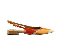 Högl Sophie Sling Pumps orange rot Streifen 1948 für Damen, orange, Größe 38 EU / 5 UK