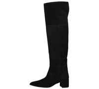 Overkneestiefel HÖGL "Högl Stiefel Veloursleder", Damen, Gr. 38,5, schwarz, Veloursleder, Schuhe (37706100-38,5) schwarz