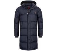 Höhenhorn Bannalp Herren Wintermantel Daunen Jacke Puffermantel Lang Gefüttert RDS Zertifizierte Daunen und Federn mit abnehmbarer Kapuze