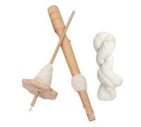 Hölzerne Tropfenspindel - Top-Whirl-Garnspinner, Handgefertigtes Gerät Zum Drehen Von Naturholzfasern, Traditionelles Manuelles Spinngerät Für Textilhandwerk | Hobby-Bastelwerkzeug Für Webprojekte, St