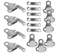 Hoement 10 Satz Metall Haken und Ösen für Hosenhaken Starke und Stabile Nähverschlüsse in Silber Einfach zu Bedienen für Stoffversiegelung und Nähbedarf