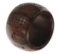 Hoement Fingerring aus Holz mit Herz Daumenring für Männer, meditative Zubehör für Yoga und Alltag, komfortabler Sitz, einzigartiges Design