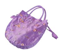 Hoement Kleine Handtasche Damen aus Gewebe mit Griff Tragbare Geldbörse für Reisen Aufbewahrung von Schlüssel Handy und Karten Schlichtes und Dekoratives Design