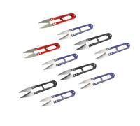 Hoement Komfortabel und Leicht zu Bedienen U förmige Nähschere 10 Stück aus Edelstahl Ergonomisch Geformt Zufällige Farbe für Kreuzstich und Feine Handarbeiten Zuhause