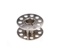 Hoement Metallspulen mit Kerbe in Mitte 10 Stück für Haushaltsnähmaschinen aus Langlebigem Hartem Metall Einfache und Praktische Nutzung als Nähmaschinen Zubehör