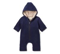 Hofbrucker® PREMIUM WOLL WALKOVERALLl | AUS 100% Merino Schurwolle mit Reißverschluss | Weicher Strapazierfähiger Walk-Anzug für Kleinkind & Baby | Für Herbst Winter & Frühling (Marine, 50-56)