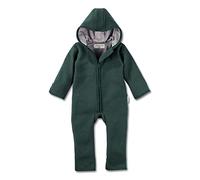 Hofbrucker® PREMIUM WOLL WALKOVERALLl | AUS 100% Merino Schurwolle mit Reißverschluss | Weicher Strapazierfähiger Walk-Anzug für Kleinkind & Baby | Für Herbst Winter & Frühling (Waldgrün, 50-56)