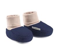 Hofbrucker Wollwalk Baby Schuh aus 100% Merinowolle, Ideal für die Babytrage, Anti-Rutsch Krabbel Babyschuh (marine blau, EU Schuhgrößensystem, Baby, Numerisch (von/bis), M, 20, 21)