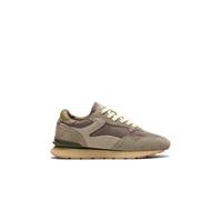 HOFF Sneaker aus Leder-Mix mit Logo-Detail Modell 'City' in Khaki, Größe 41