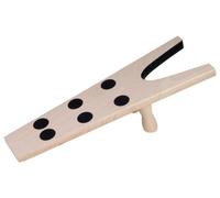 HOFMEISTER® Holz-Stiefelknecht für breite Stiefel, 34 cm, Made in Germany, mit Gummi-Noppen für einen festen Stand, mit Ferseneinsatz für höhere Reibung am Schuh, praktischer Stiefelzieher