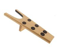 Stiefelknecht, 6 Gumminoppen und Gummieinlage vorne, mit Steg, geölt aus Holz 34 cm