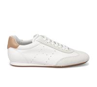 Hogan Olympia H676 White and Tan Herren-Sneaker aus ungefüttertem Nappaleder - HXM6760FN60N1M0UAD - Gr, Weiss/opulenter Garten, 39.5 EU