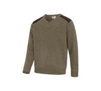 Hoggs of Fife Melrose II V-Neck Pullover - Meadow Green Marl
